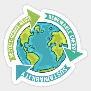 Earth Sustainability Sticker